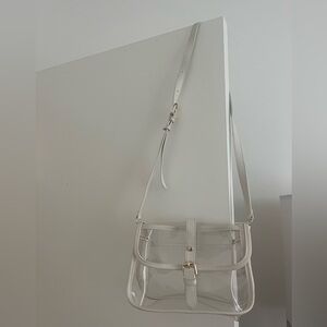Clear stadium approved crossbody bag